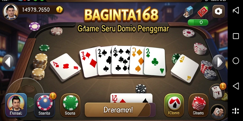 Gameplay seru BAGINTA168 dengan berbagai tantangan Domino.