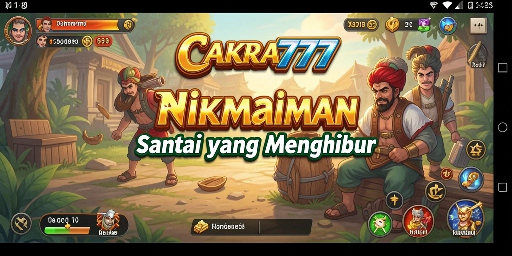 Tampilan gameplay <strong>CAKRA777</strong> yang menawan dan menyenangkan.