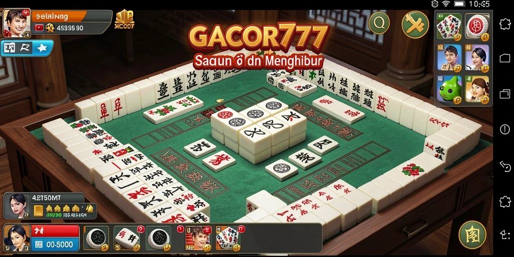 Screenshot GACOR777 menampilkan gameplay Mahjong yang seru dan interaktif.