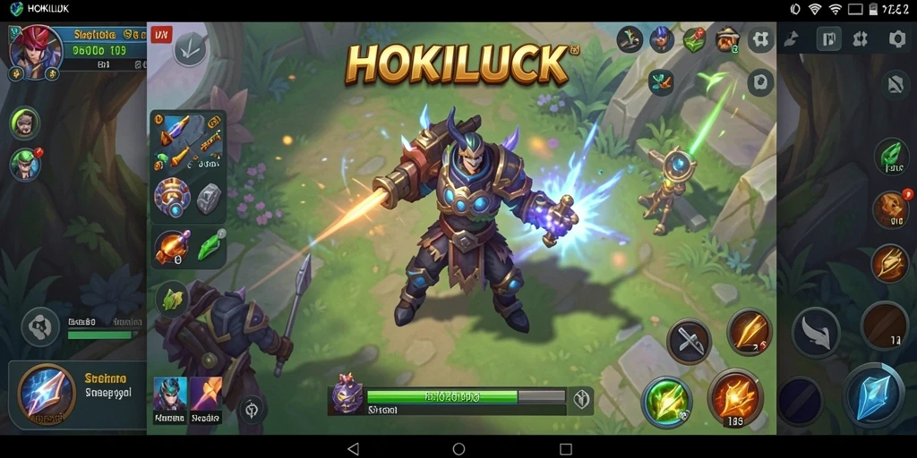 Screenshot gameplay HOKILUCK menampilkan strategi seru dalam membangun kerajaan.