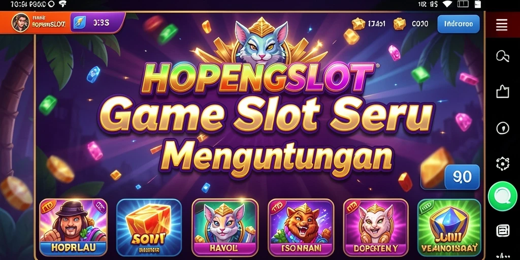 Screenshot gameplay HOPENGSLOT dengan mesin Slot yang menawan.