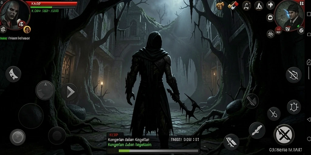 Gameplay menyeramkan KKRP dengan suasana yang mencekam.