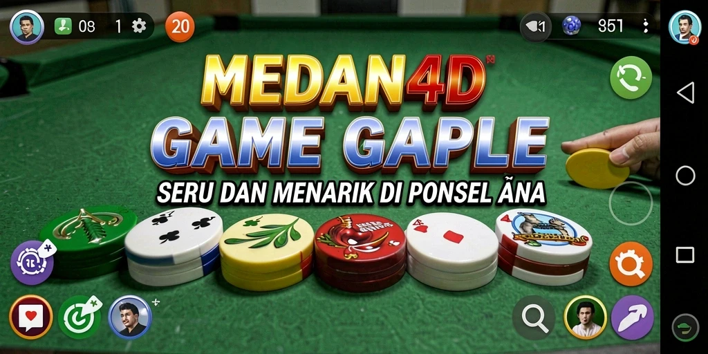 Tampilan gameplay Gaple yang menarik dan interaktif.