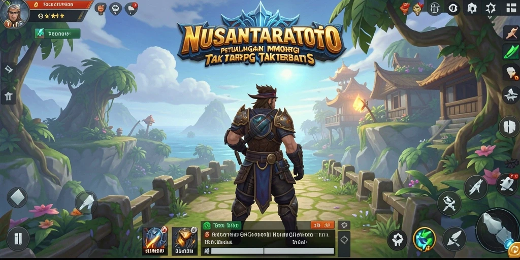 Tangkapan layar utama dari NUSANTARATOTO menampilkan aksi pertarungan yang mendebarkan di dunia MMORPG.