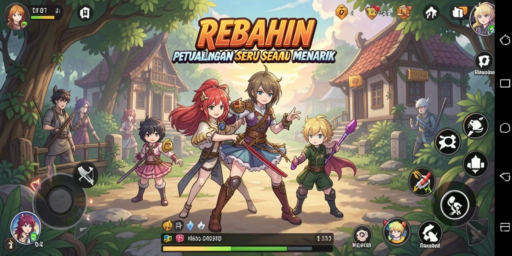 Gameplay seru dalam dunia Anime yang menakjubkan.