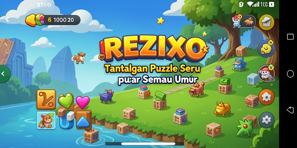 Gameplay menarik <strong>REZIXO</strong> yang penuh tantangan Puzzle.