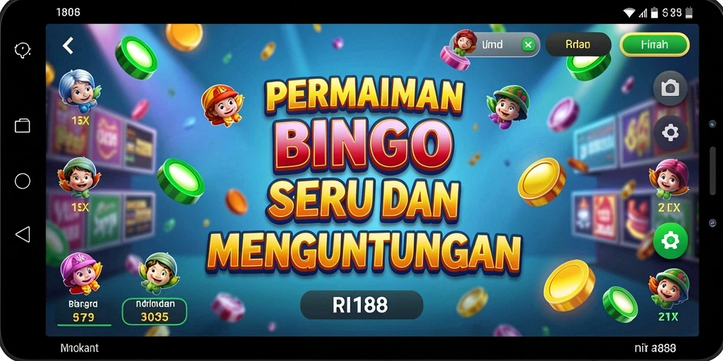 Screenshot gameplay menunjukkan keseruan bermain Bingo di RI188.