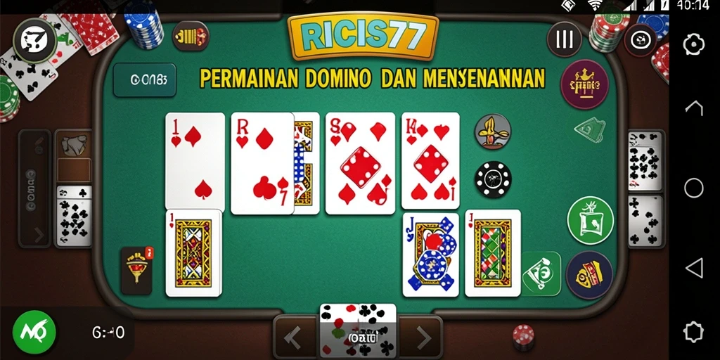 Tampilan gameplay menarik dalam RICIS77 yang menampilkan Domino.