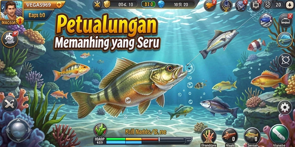 Tangkapan ikan yang menakjubkan di VEGAS969 dengan grafik yang memukau.