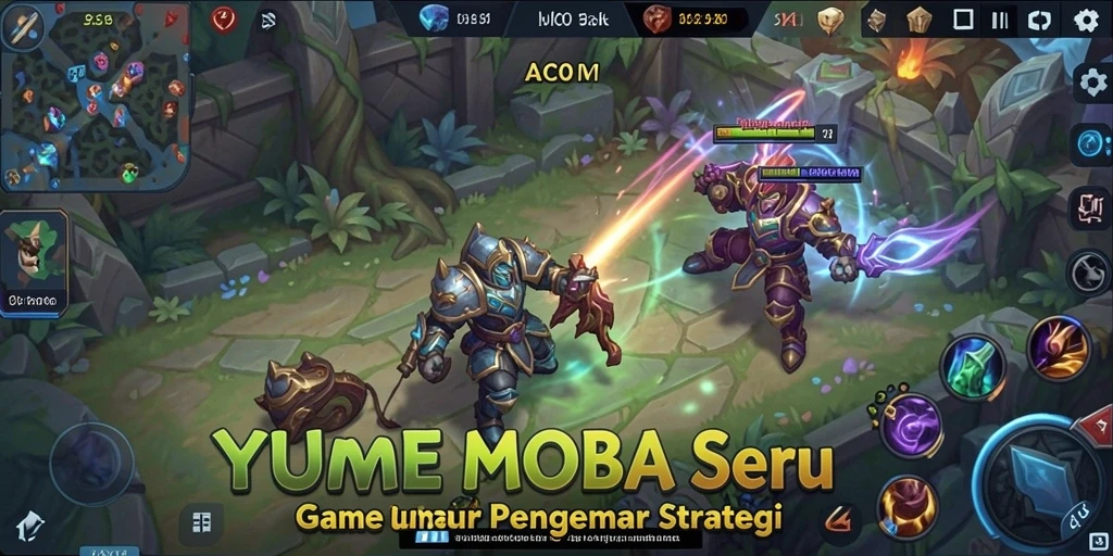 Tampilan gameplay intens YUMETOTO dalam pertarungan strategis.